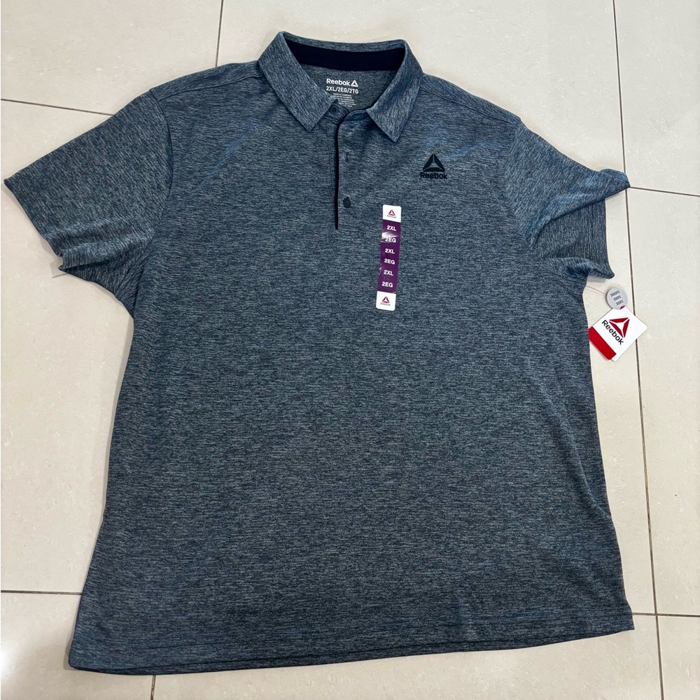 Reebok Men’s Dark Heather Gray Polo